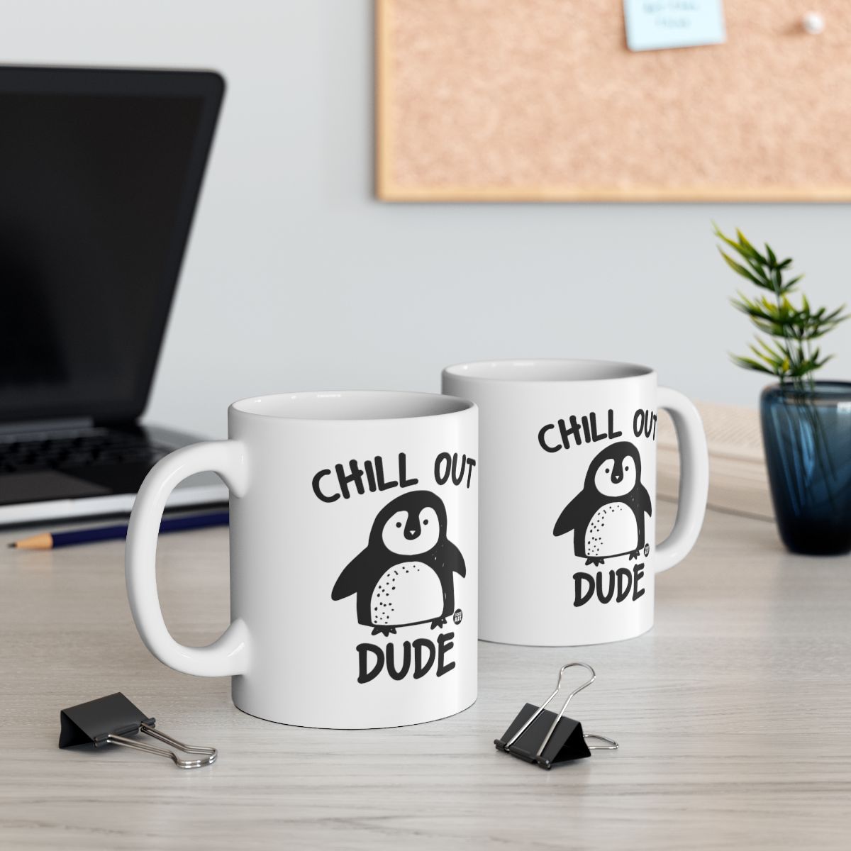 Chill Out Dude Penguin Design Mug for Your Relaxation