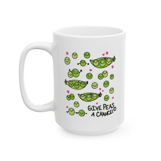Give Peas a Chance Peas and Hearts Mug