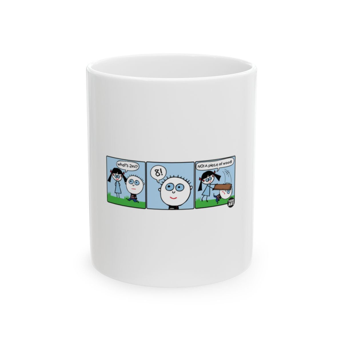 Funny Comic Strip Design Pattern Mug