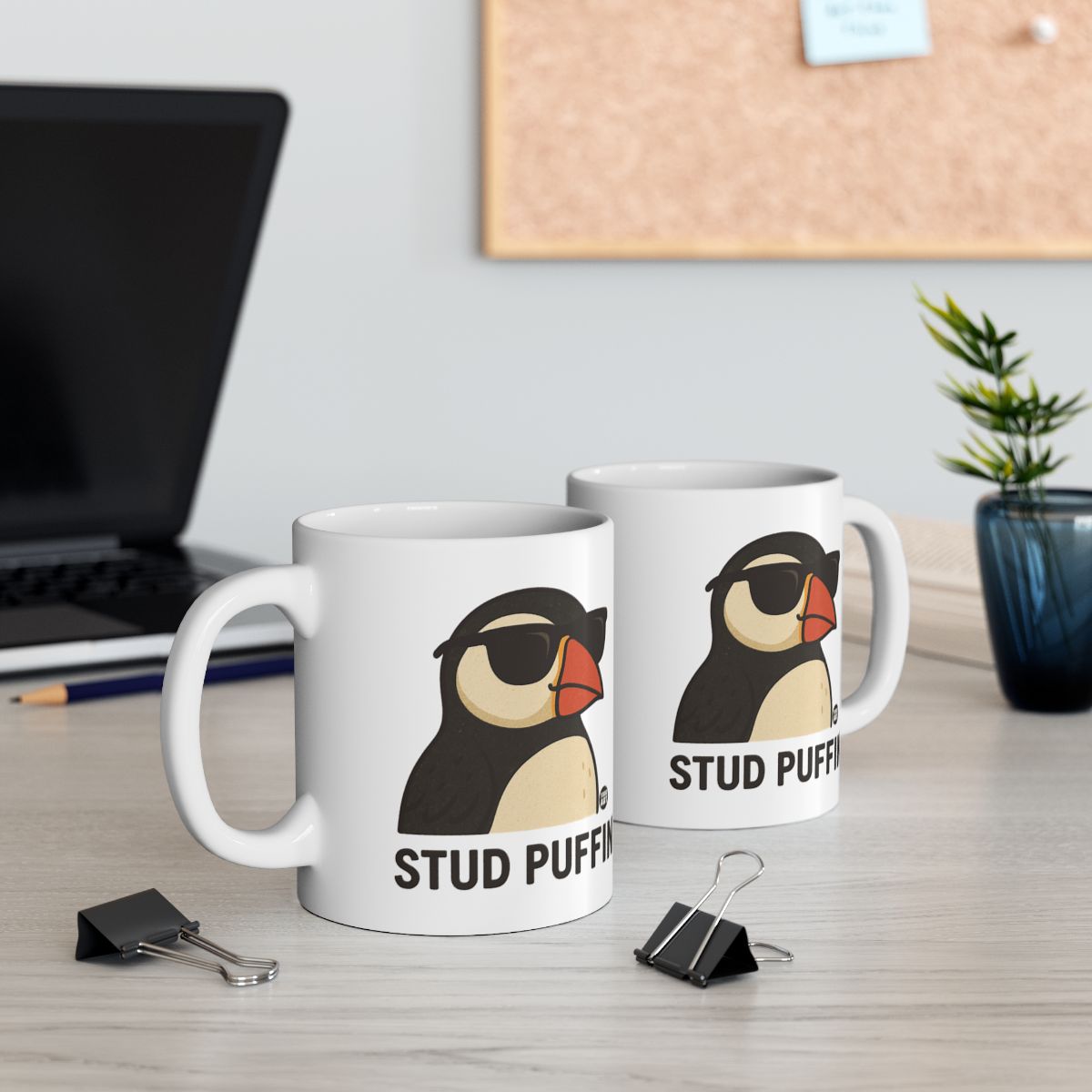 Stud Puffin Coffee Mug for Bird Lovers and Enthusiasts