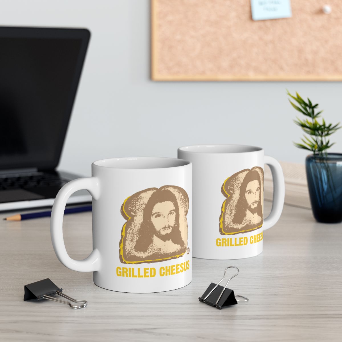 Grilled Cheesus Funny Graphic Coffee Mug for Mornings