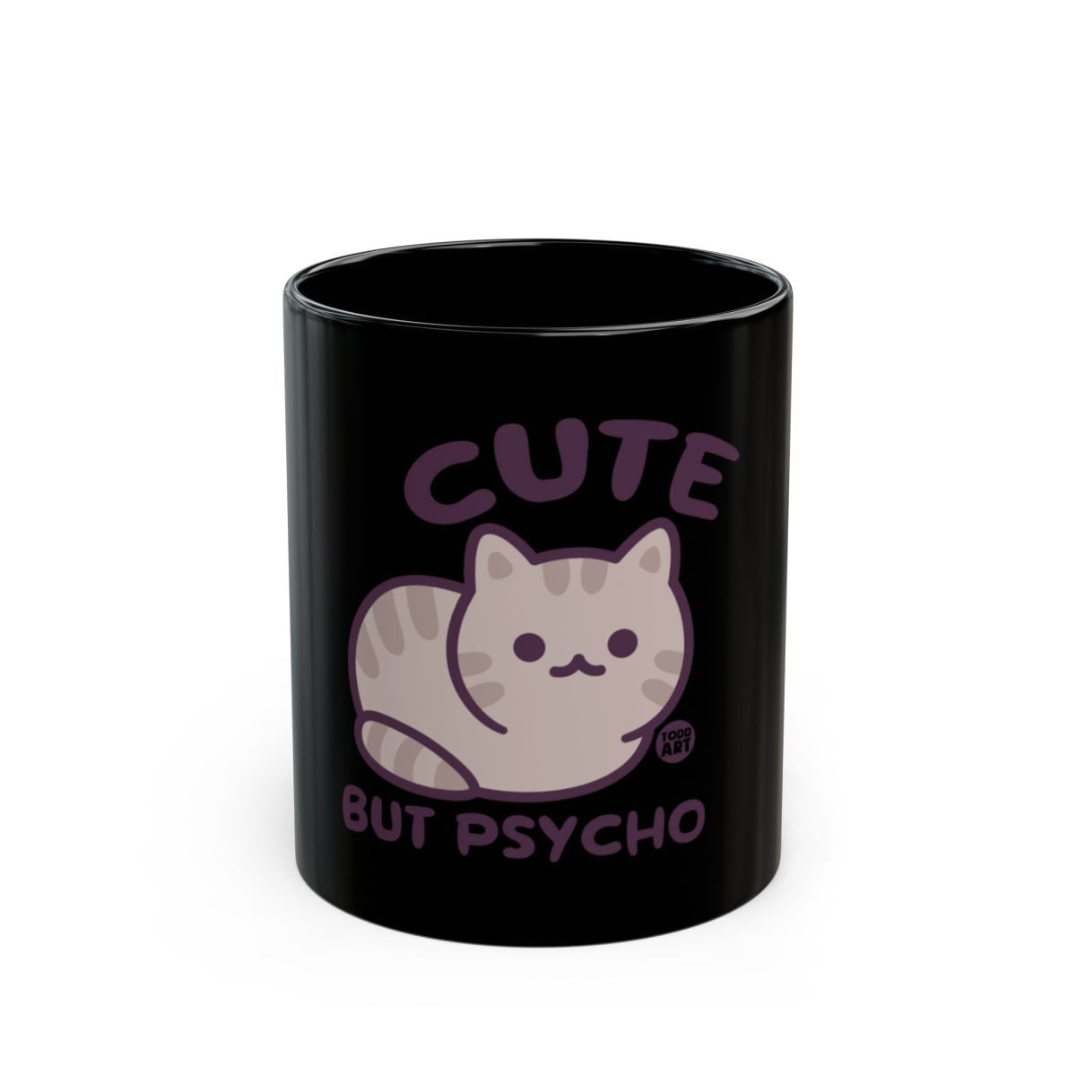 Cute But Psycho Adorable Cat Design Mug