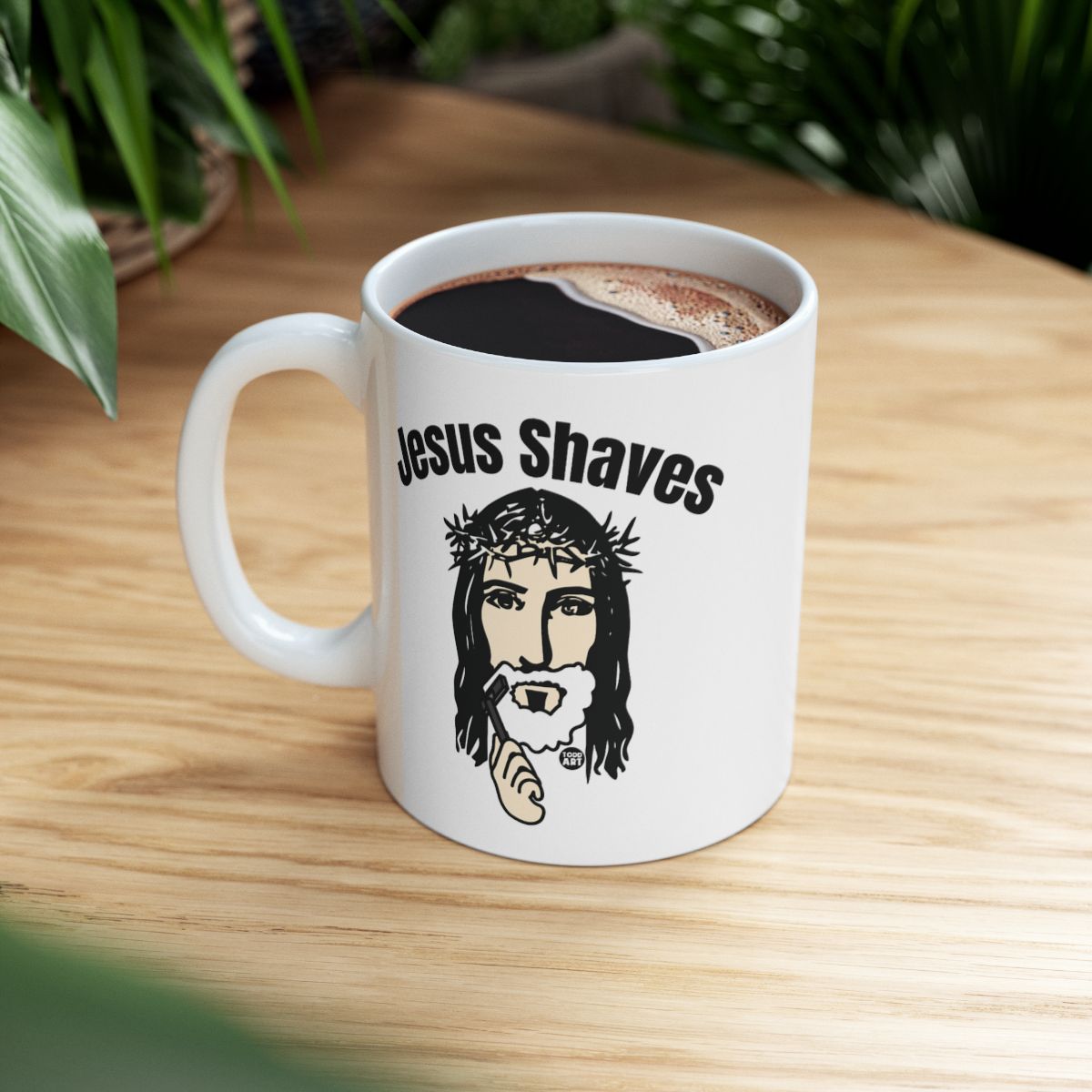Jesus Shaves Coffee Mug Funny Novelty Gift Idea