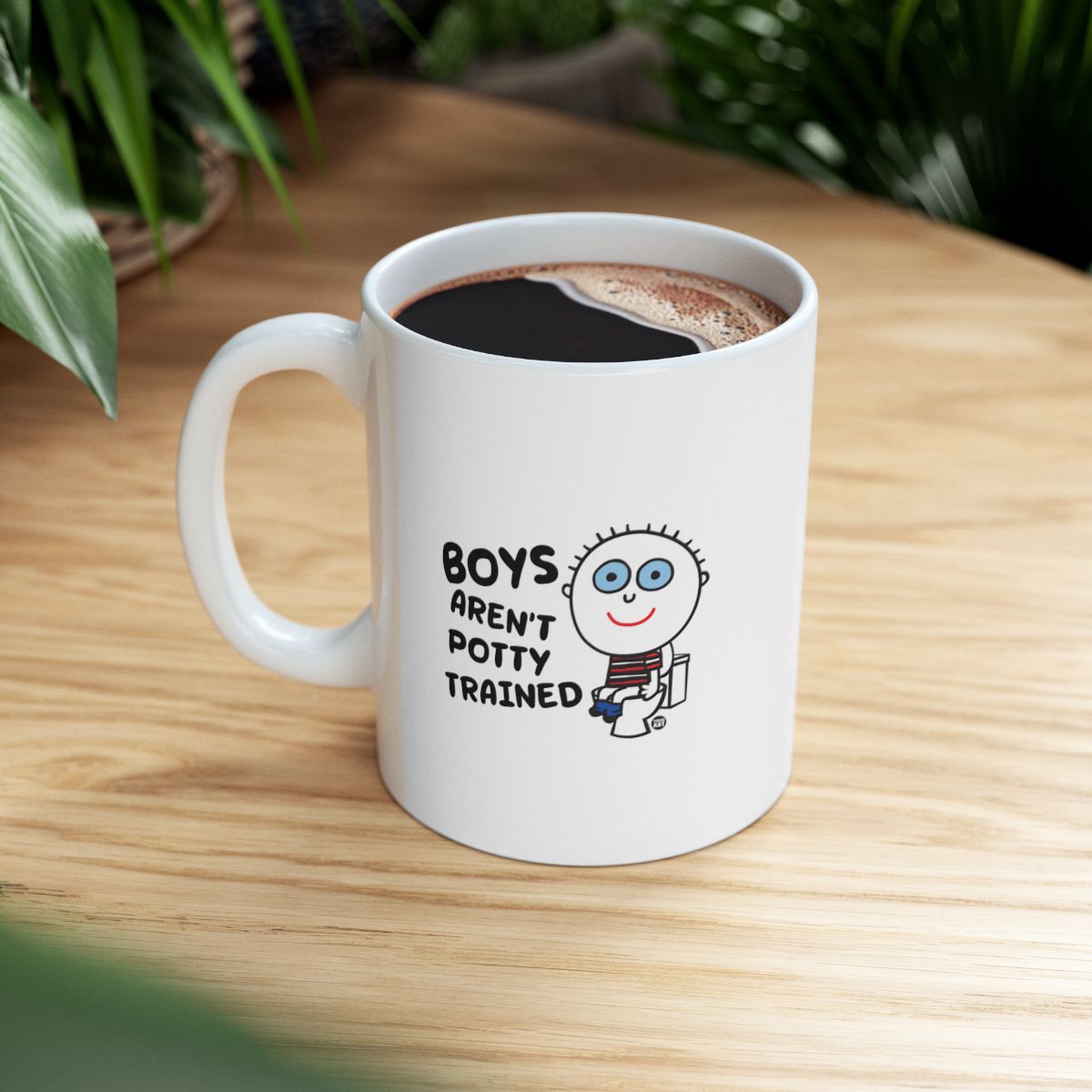 Boys Aren't Potty Trained Humorous Coffee Mug