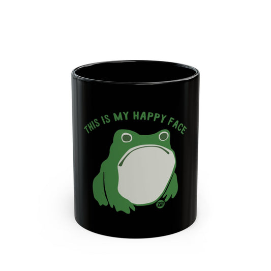 This Is My Happy Face Frog Design Coffee Mug