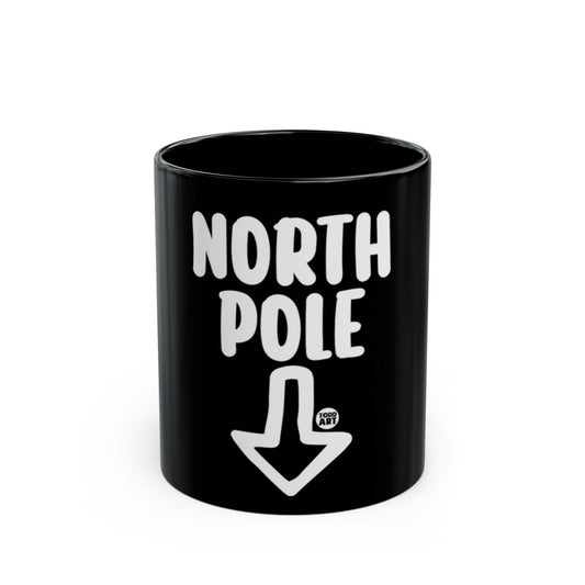 North Pole Down Arrow Design Coffee Mug Product