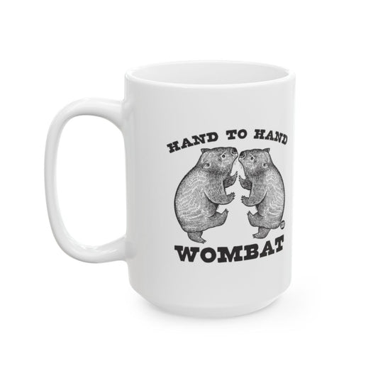 Hand to Hand Wombat Coffee Mug