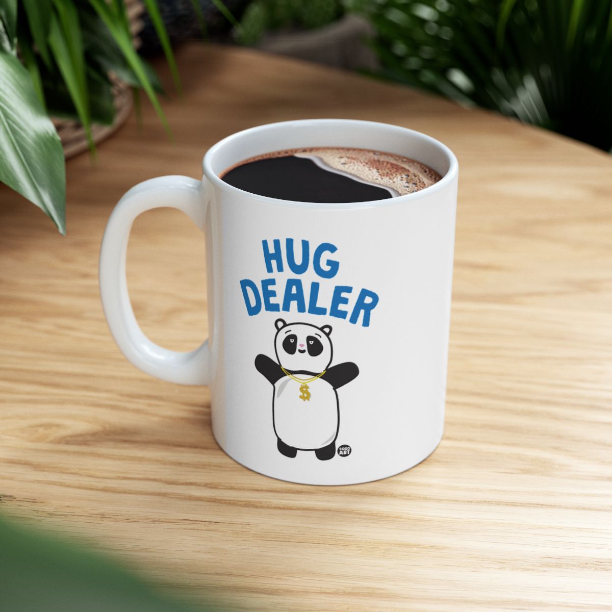 Hug Dealer Panda Coffee Mug for Morning Fun