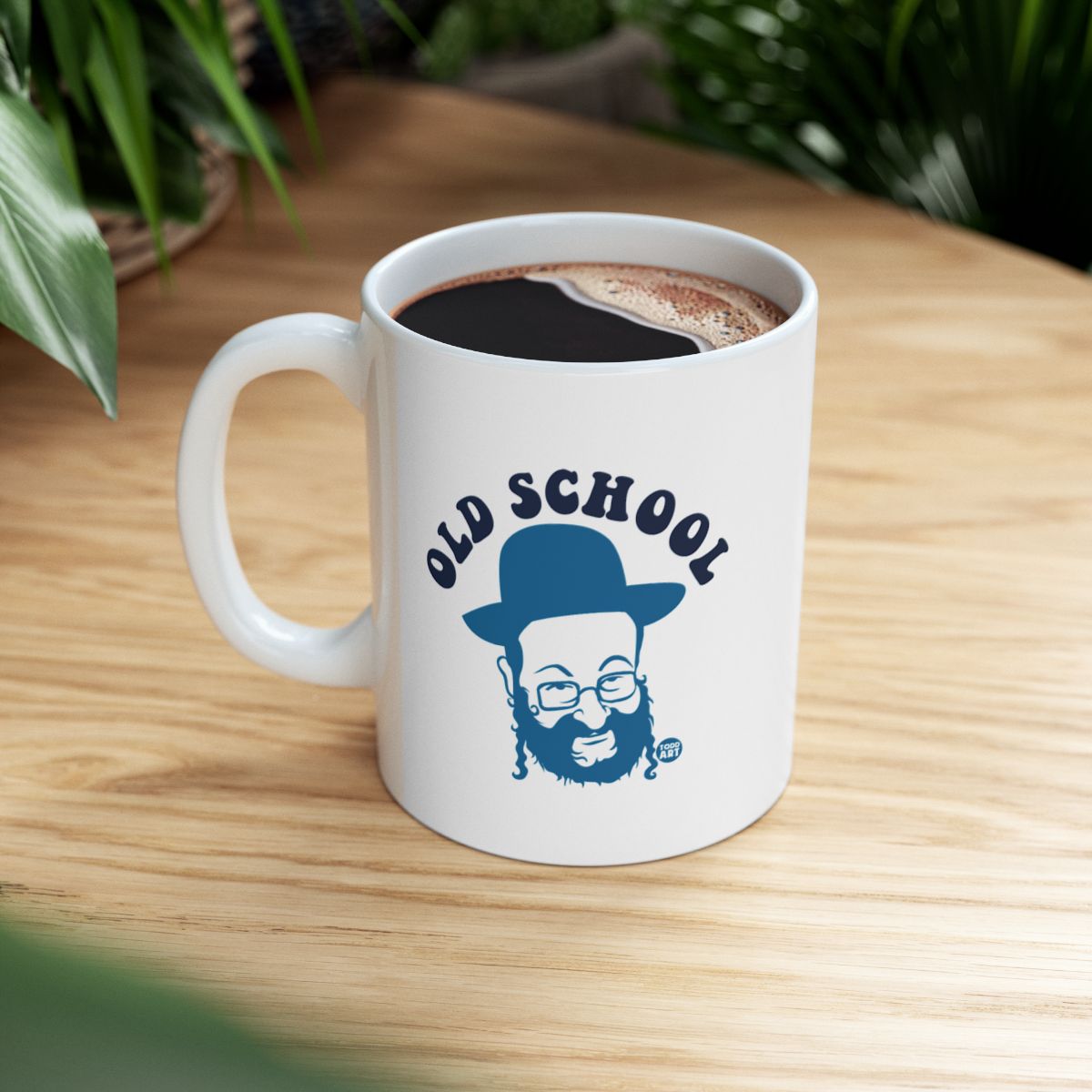 Old School Design Funny Coffee Mug Cup for Everyday Use