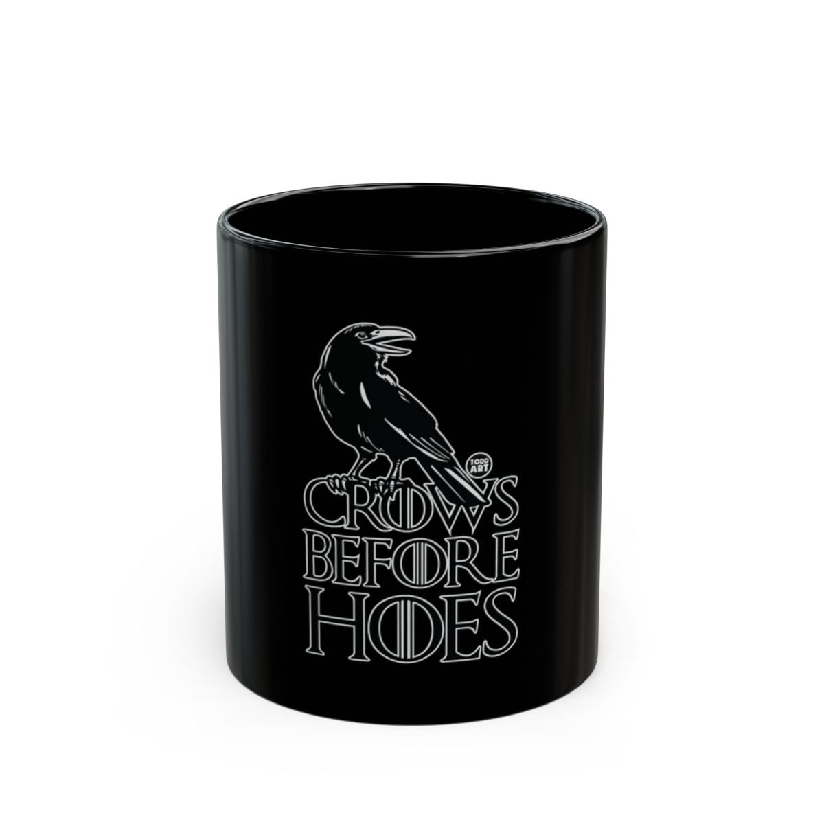 Crows Before Hoes Black Coffee Mug for Fans and Collectors