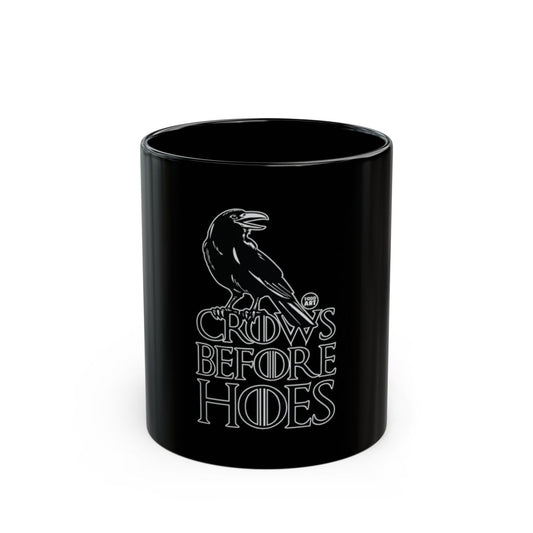 Crows Before Hoes Black Coffee Mug for Fans and Collectors