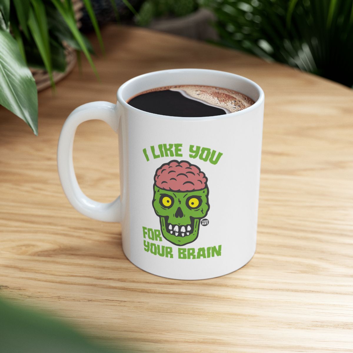 I Like You For Your Brain Funny Skull Mug Gift
