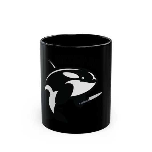 Killer Whale With Knife Graphic Print Mug