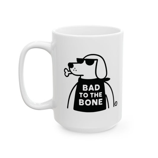 Bad to the Bone Dog Mug with Cool Design