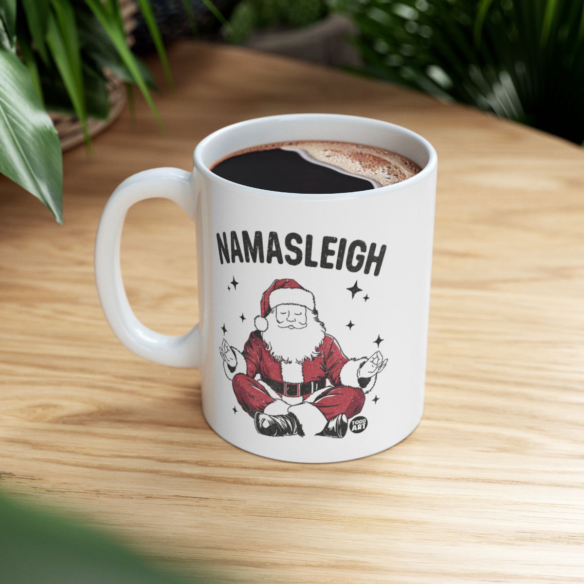 Namasleigh Santa Yoga Christmas Themed Mug