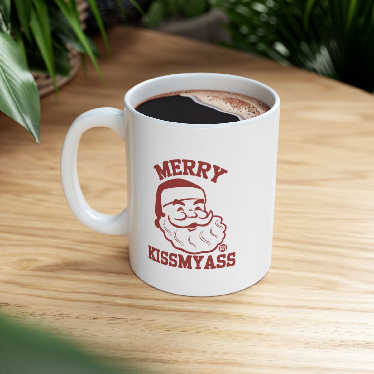 Merry Kissmyass Santa Mug for Coffee Lovers