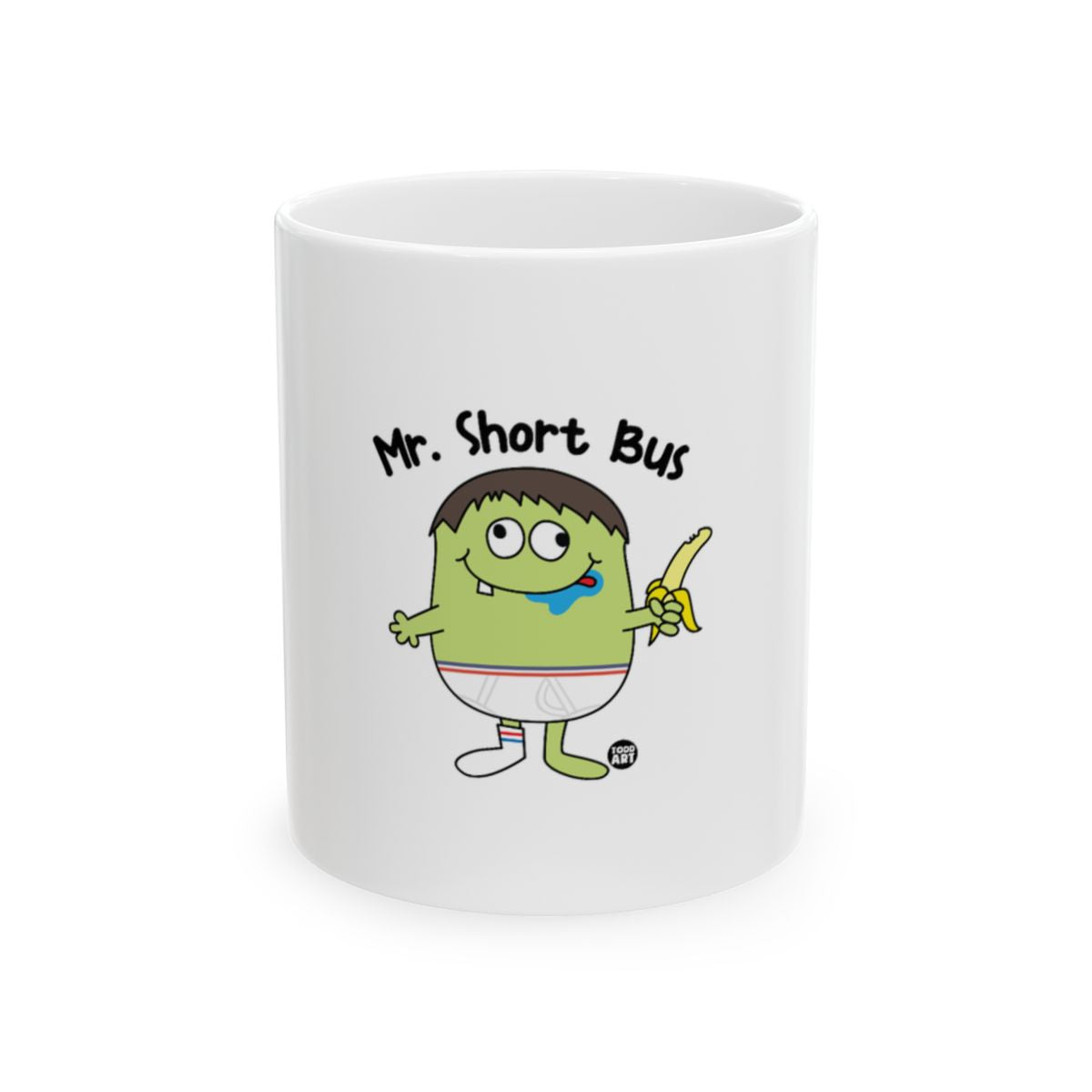 Mr. Short BUS Character Mug for Coffee or Tea