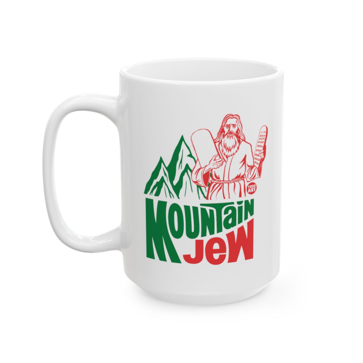 Mountain Jew Mug with Creative Graphic