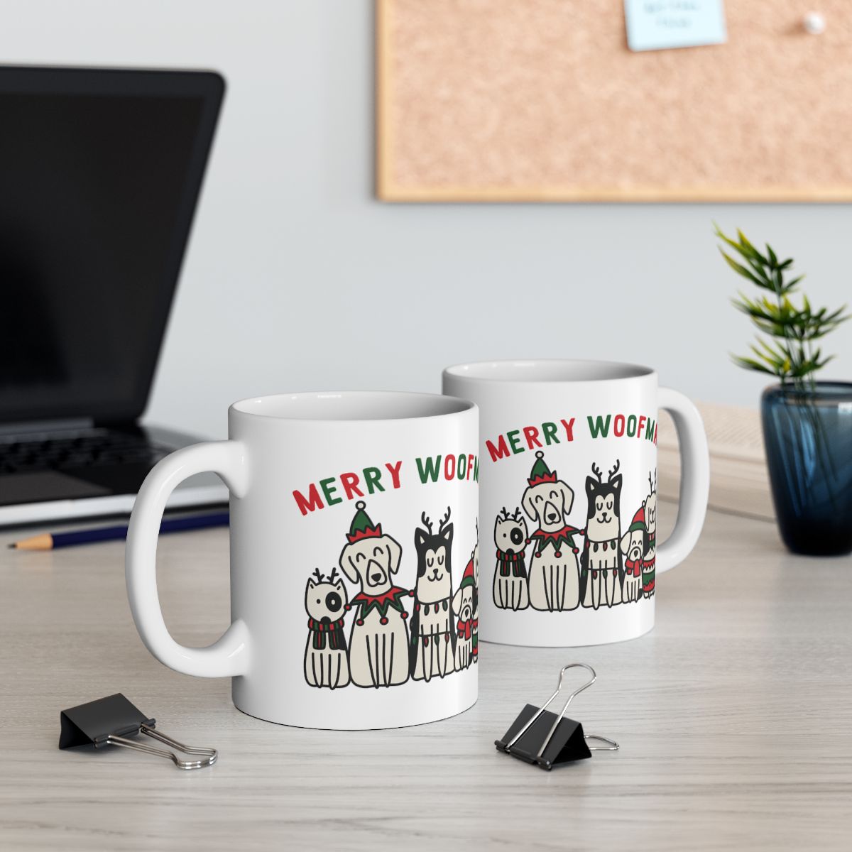 Merry Woofmas Dog and Cat Holiday Coffee Mug