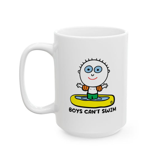 Boys Can't Swim Statement Mug