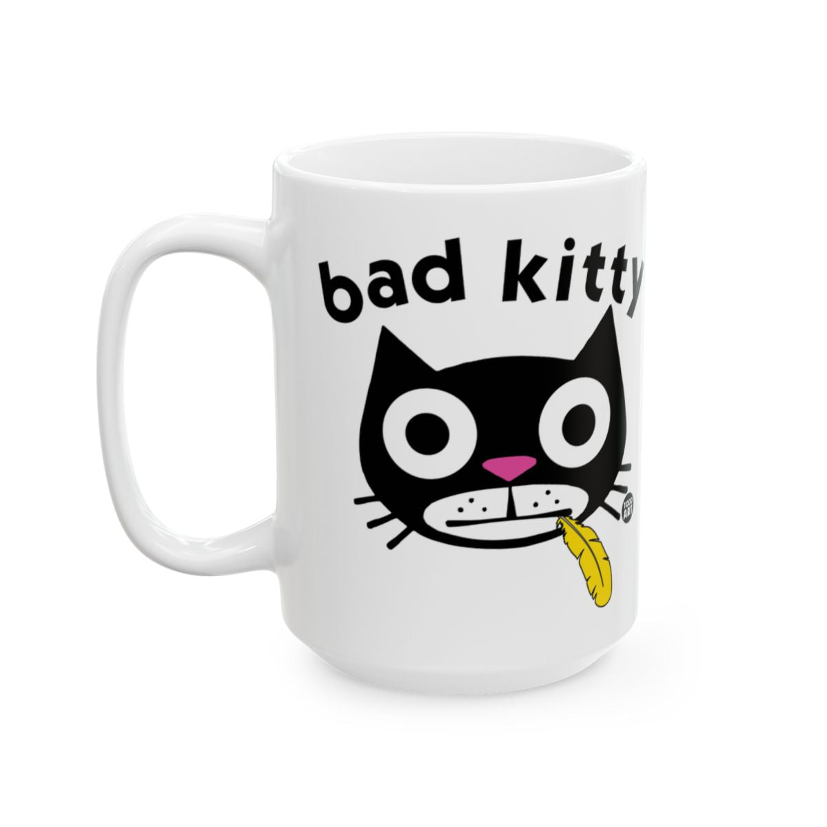 Cute Bad Kitty Cartoon Design Coffee Mug