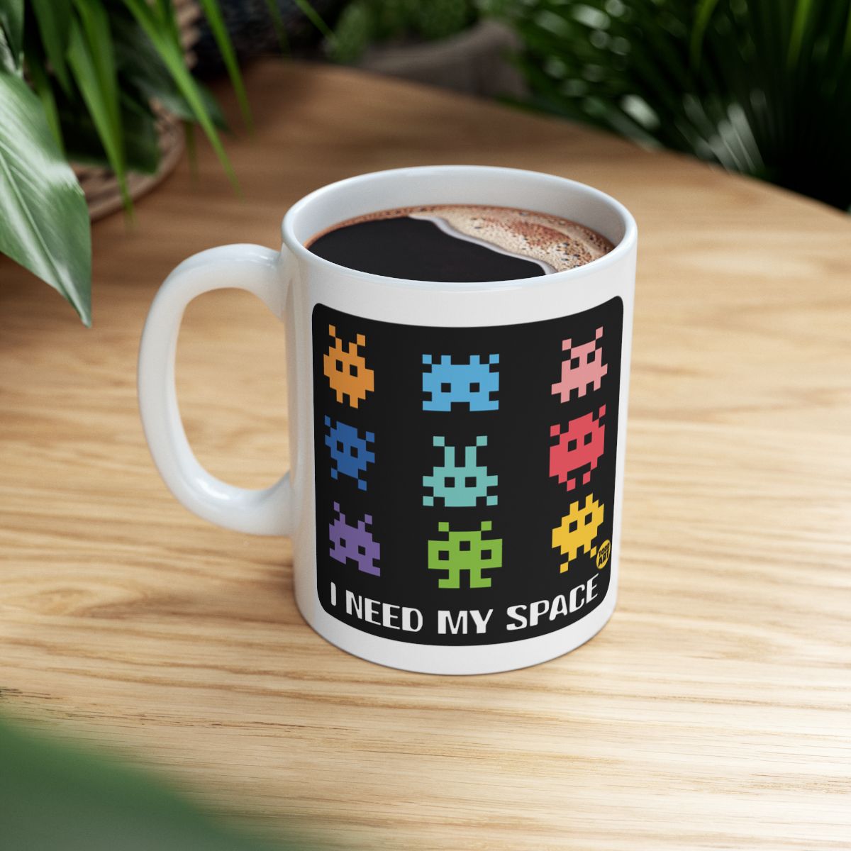I Need My Space Colorful Alien Design Coffee Mug