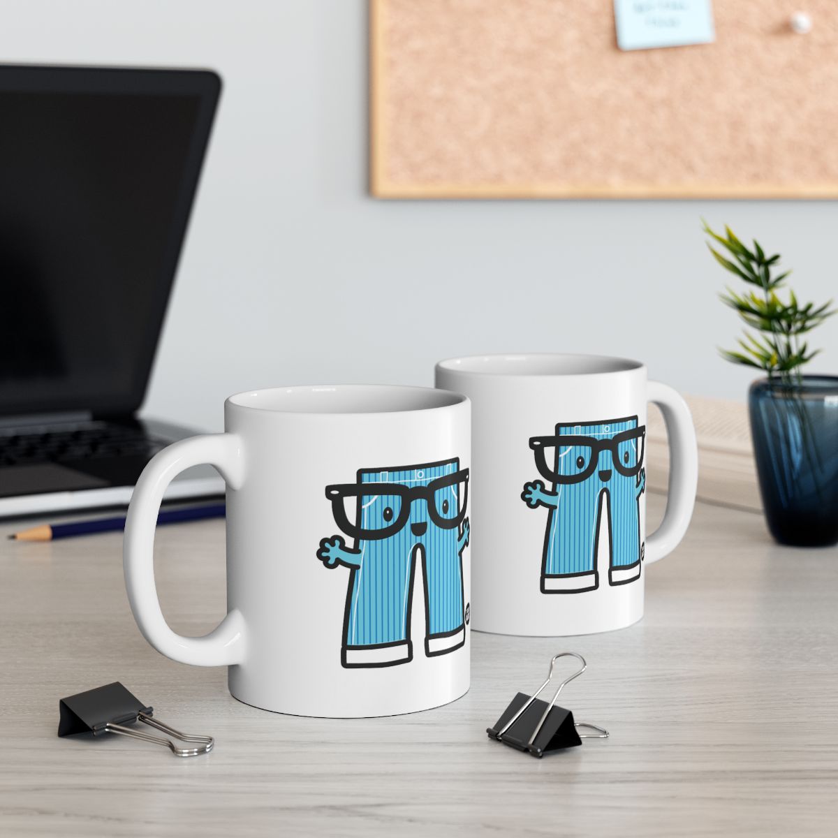 Cute Cartoon Pants Design Coffee Mug Perfect Gift