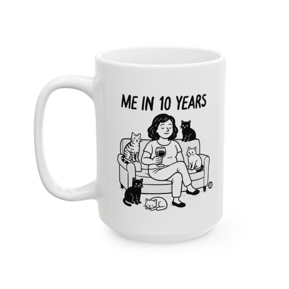 Me In 10 Years Cat Lover Coffee Mug Cup