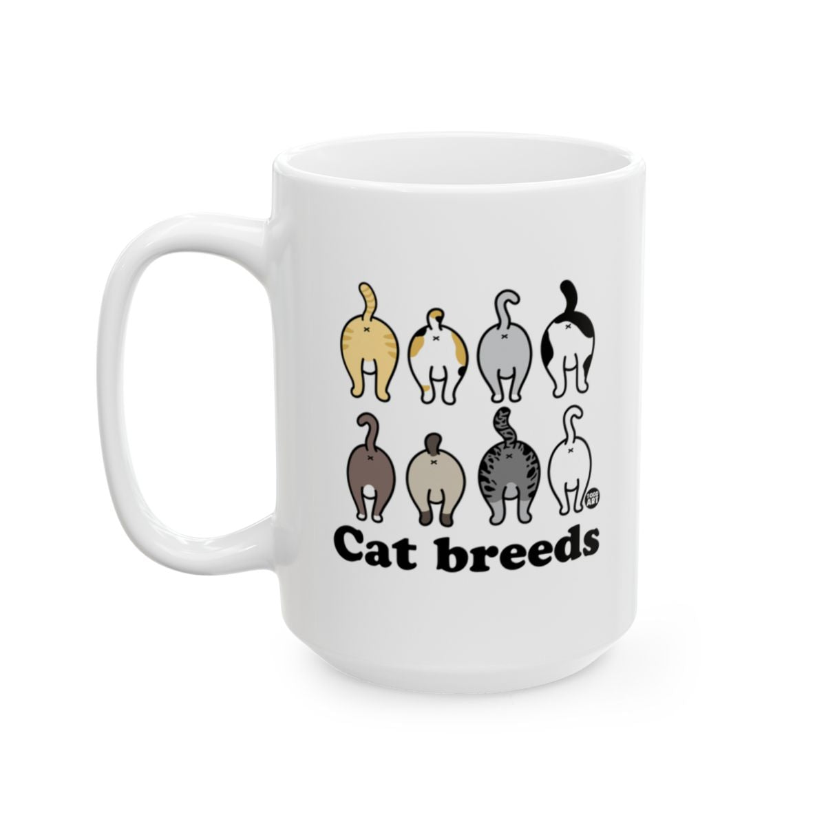 Funny Cat Breeds Illustrated Ceramic Mug Product