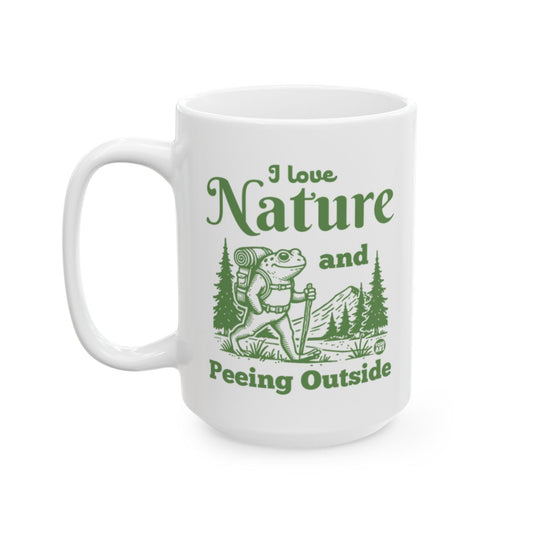 I Love Nature And Peeing Outside Mug Product