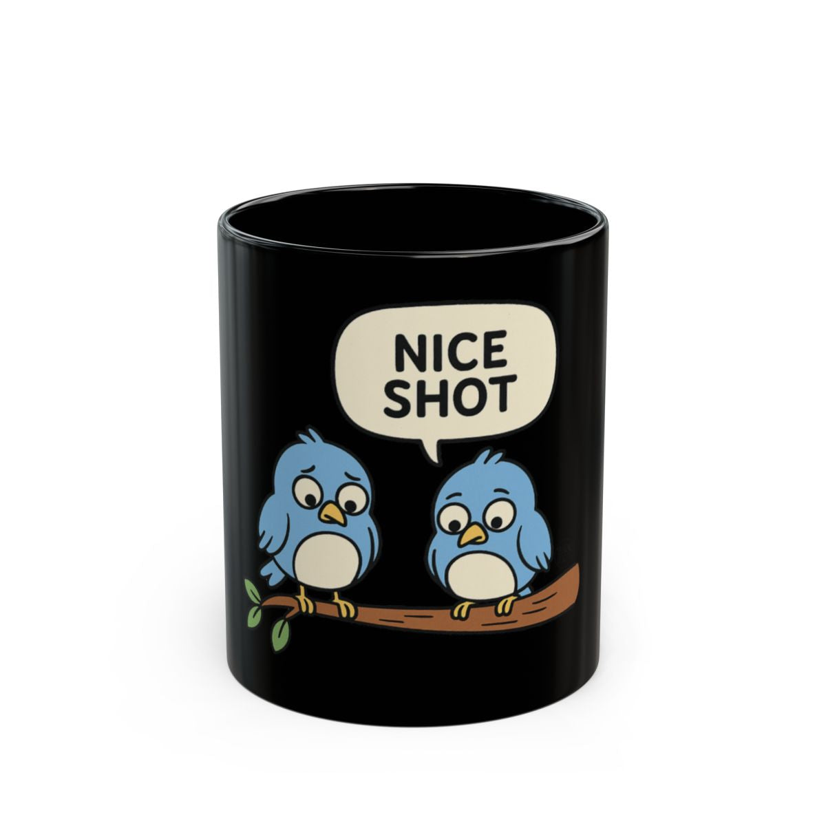 Nice Shot Blue Birds Coffee Mug Cup