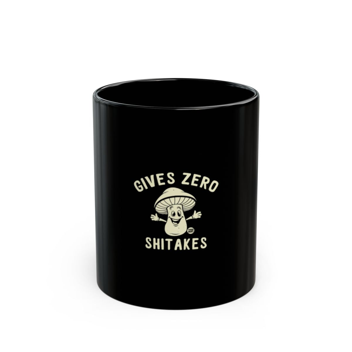 Gives Zero Shitakes Humorous Coffee Mug