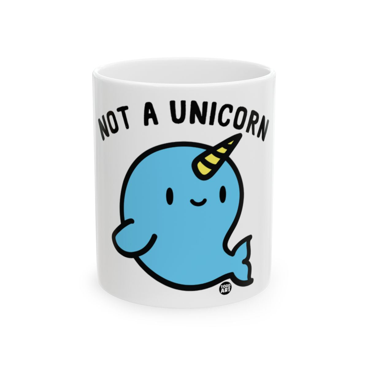 Not A Unicorn Blue Narwhal Cute Coffee Mug