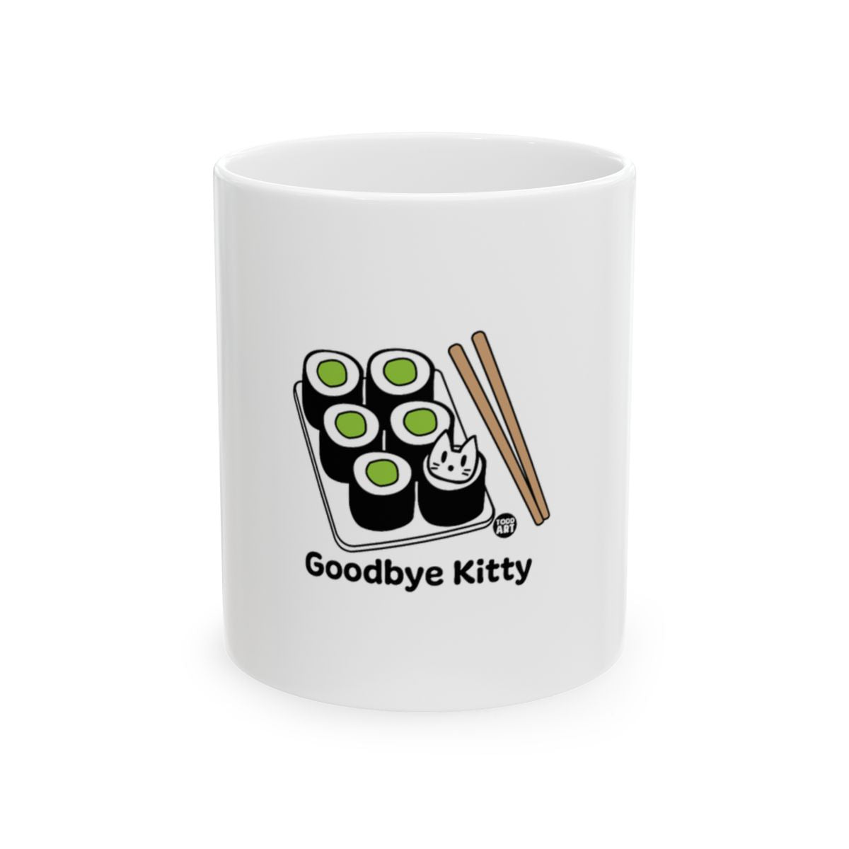 Goodbye Kitty Sushi Mug Fun Graphic Product