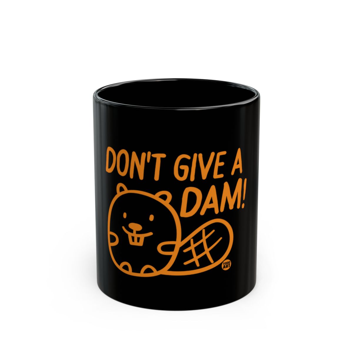 Don't Give a Dam Funny Beaver Design Coffee Mug
