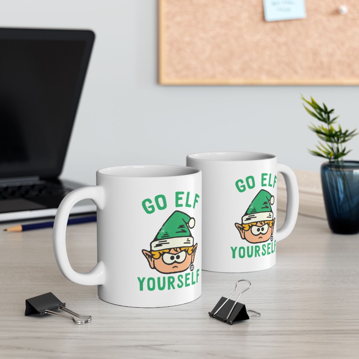 Go Elf Yourself Funny Elf Coffee Mug Perfect Gift Idea