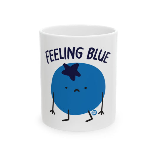 Feeling Blue Cute Fruit Character Mug