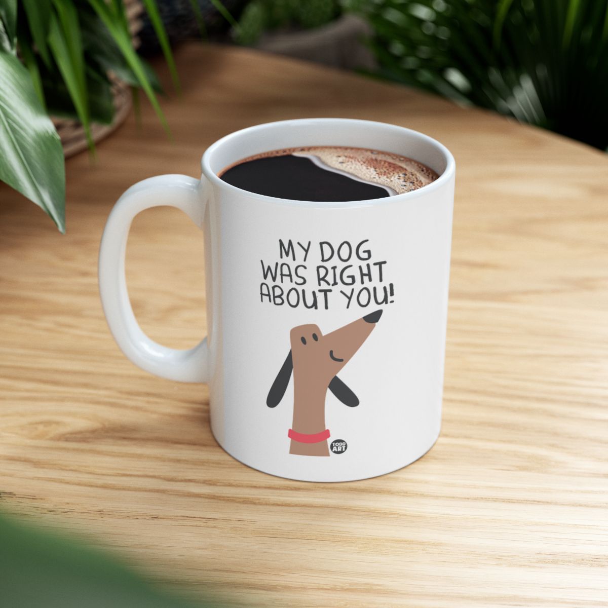 My Dog Was Right About You White Mug