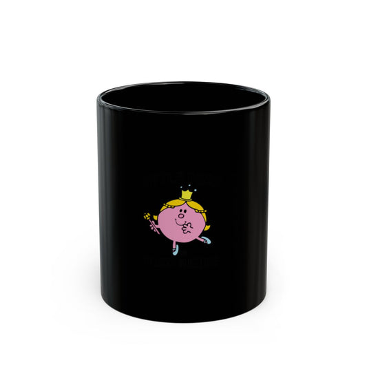 Little Miss Magic Inside Black Ceramic Mug