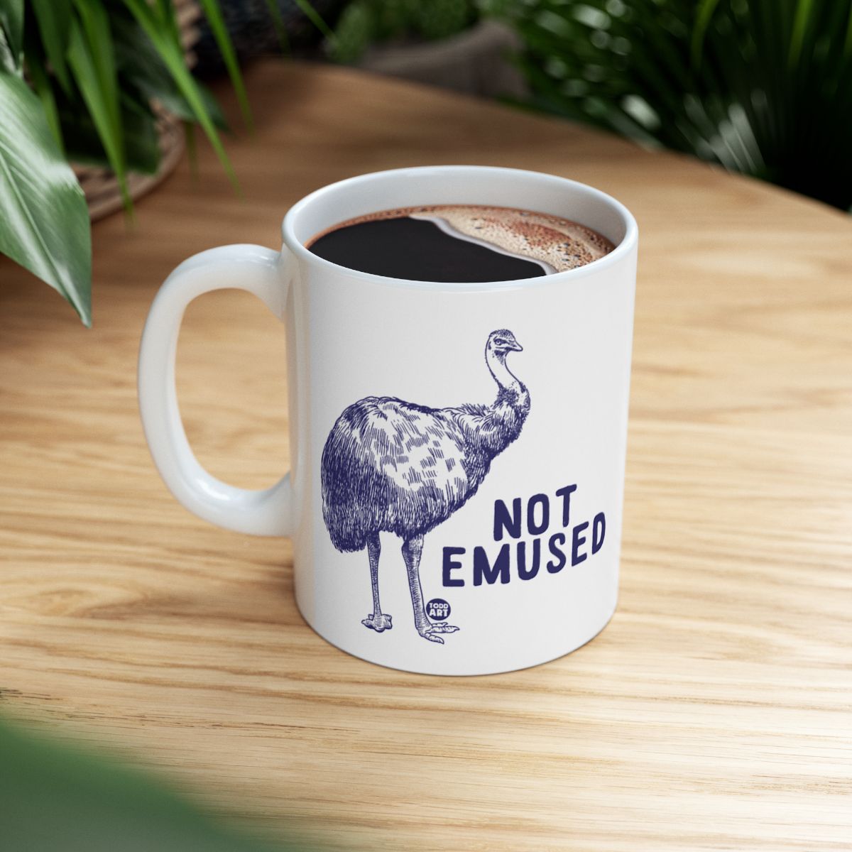 Not Emused Funny Emu Graphic Coffee Mug