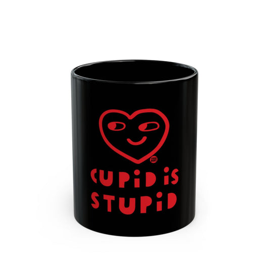Black Cupid Is Stupid Mug Valentine's Day Gift