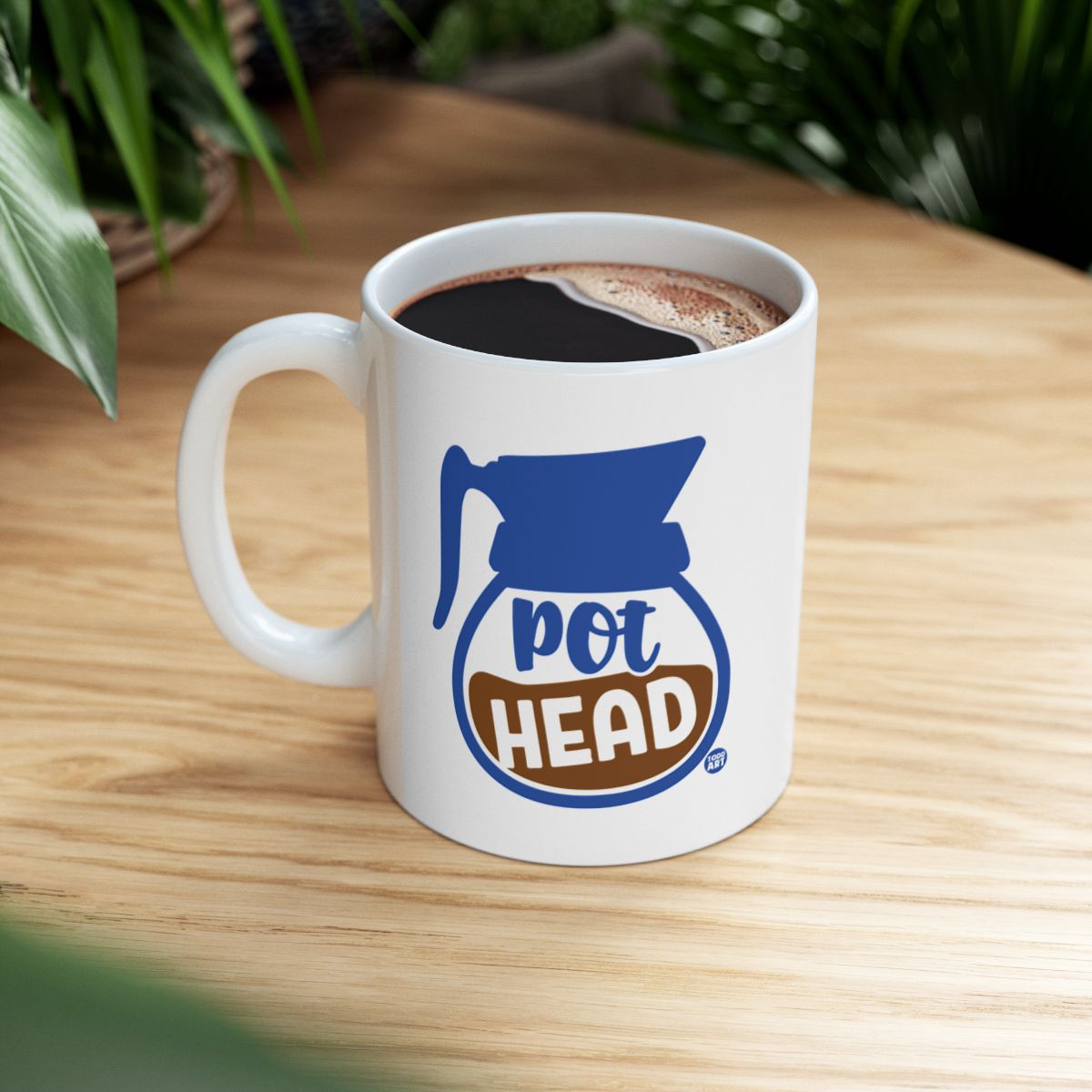 Pot Head Coffee Lover Ceramic Mug for Home or Office