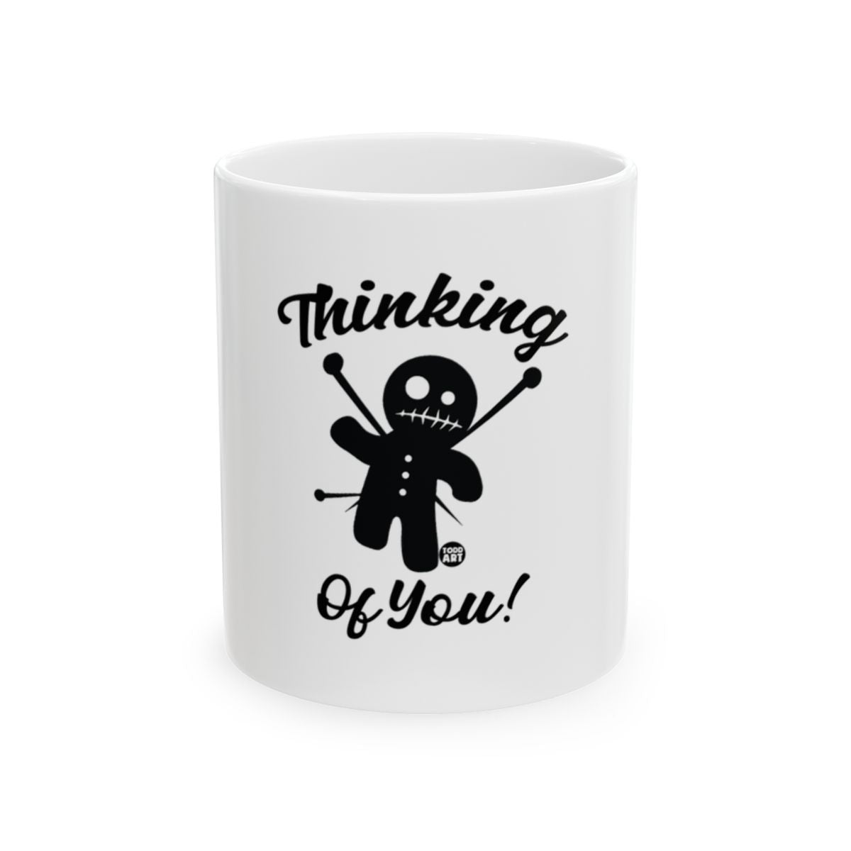 Thinking Of You Voodoo Doll Graphic Mug