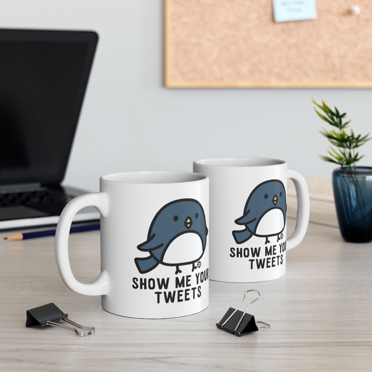 Show Me Your Tweets Funny Blue Bird Mug product