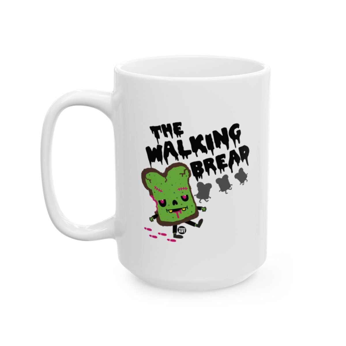 The Walking Bread Funny Zombie Character Mug