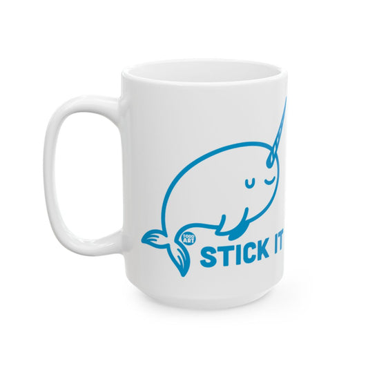 Stick It Narwhal Coffee Mug Fun and Cute Design