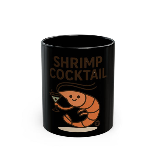 Cute Shrimp Cocktail Design Black Mug product