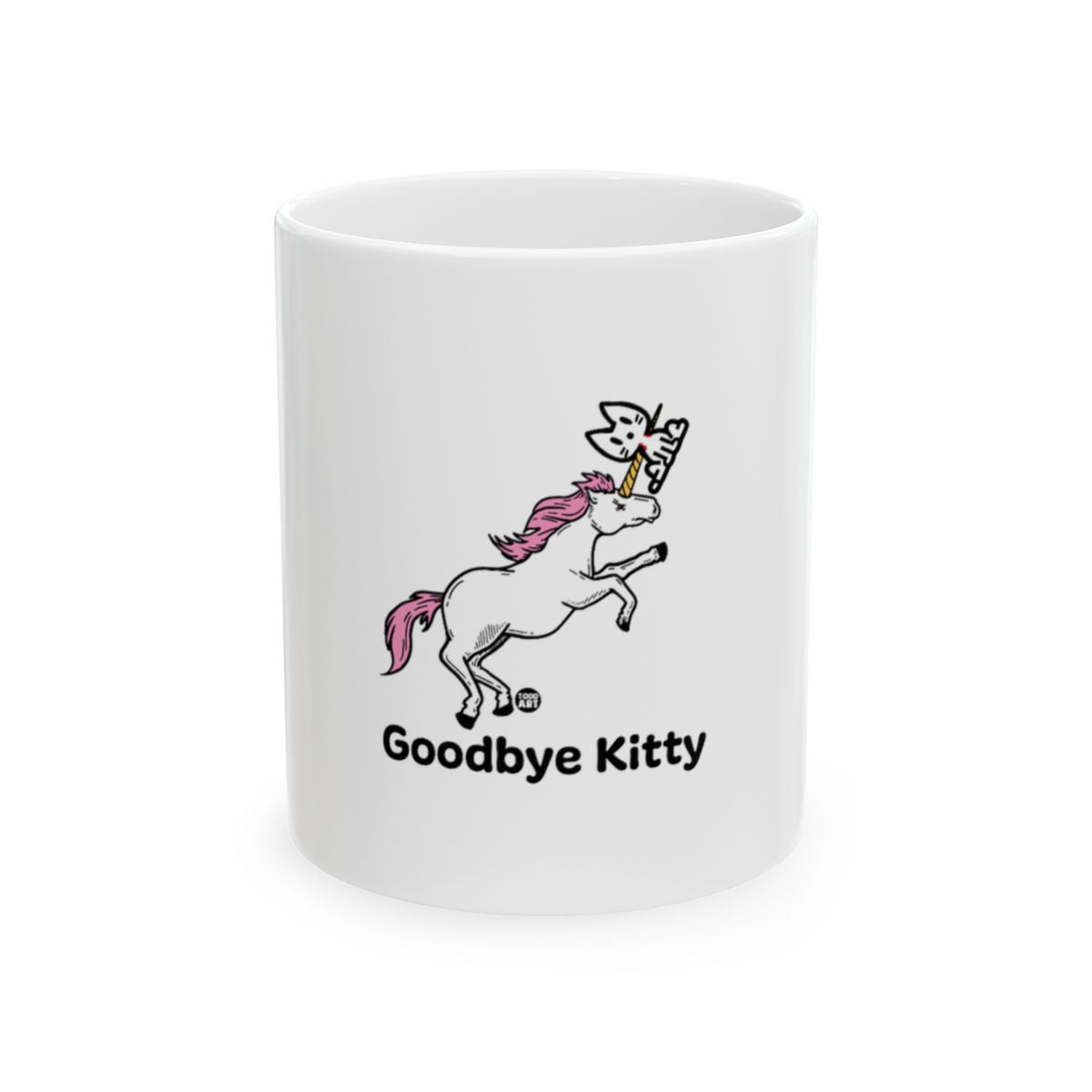 Goodbye Kitty Unicorn Design Mug