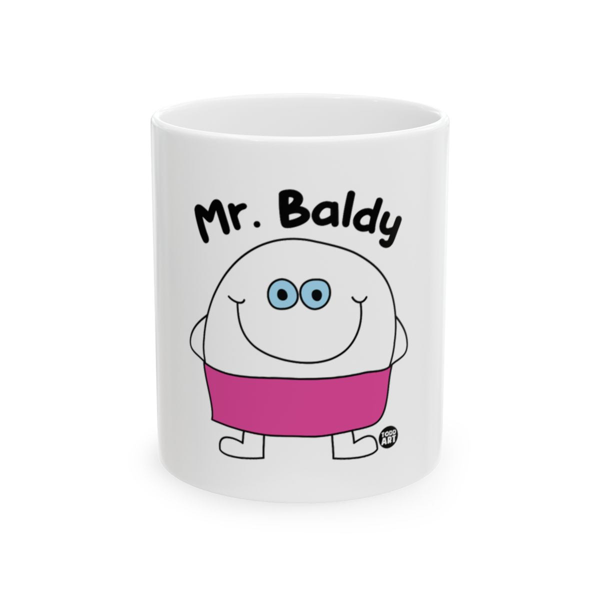 Mr. Baldy Cute Cartoon Character Mug