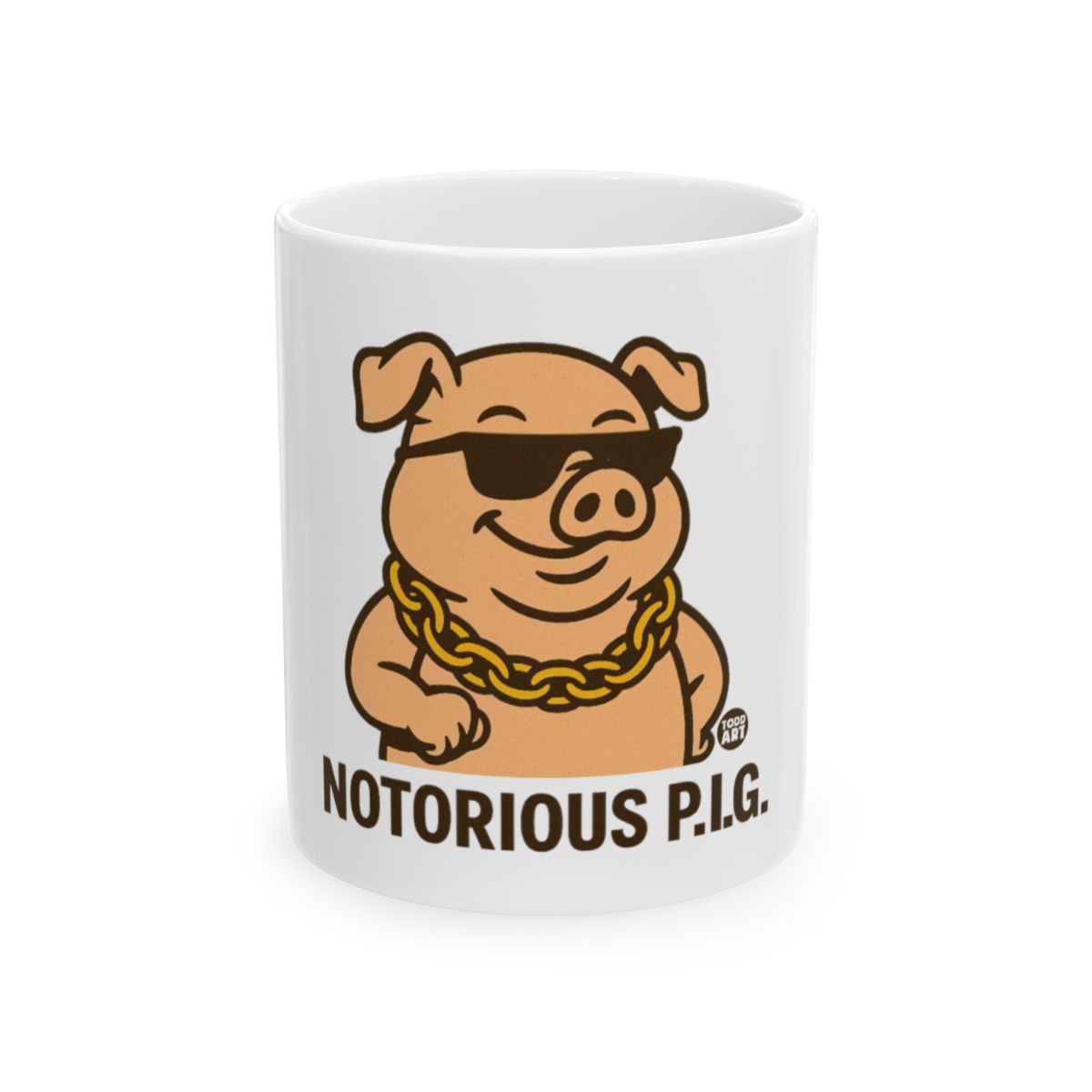 Notorious P.I.G. Sunglasses Chain Cool Pig Mug